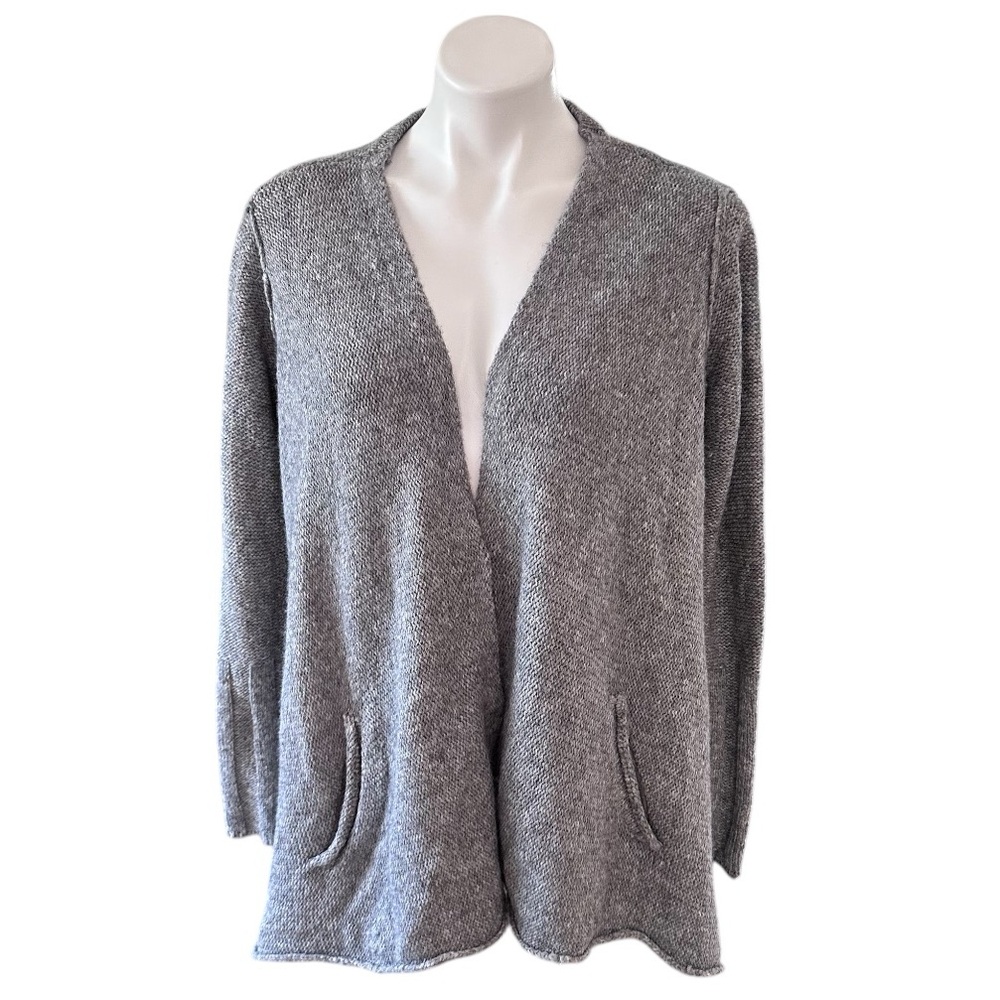 Free People Gray Wool Blend Oversize Cardigan Size XS